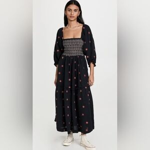 Free People Dahlia Dress - Black XL